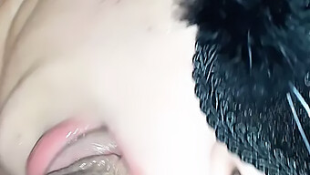 A Young Woman Gives A Mature Man A Deepthroat Blowjob And Swallows His Semen