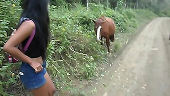 A Adolescente Tailandesa Heatherdeep Desfruta De Uma Viagem Selvagem Em Um Pau De Cavalo E Uma Gozada Quente