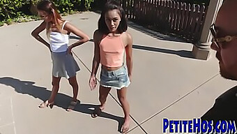 Amateur 3way With Petite Teens In High Definition