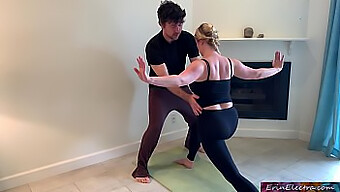 Stepbrother Assists Stepmother In Yoga And Explores Intimate Stretches