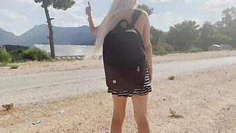 Teenage Beauty Goes Hitchhiking In The Great Outdoors