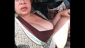 Close-Up Of Woman Pleasuring Herself In A Truck