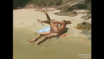 Natural Tits Babe Laura Palmer Sucks And Fucks On The Beach