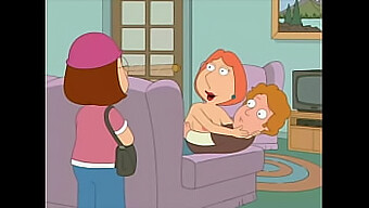 Lois และ Meg Griffin สนิทสนมกับ Anthony ในการ์ตูนร้อน