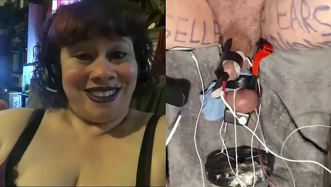 Humilhação Elétrica: Remote Control Ballbusting E Tortura De Pau