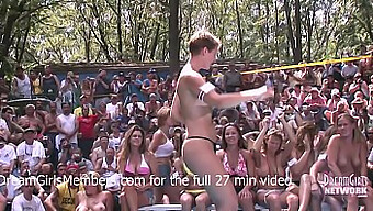 Public Nudity And Exhibitionism At Nudist Resort'S Swimwear Competition