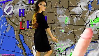 Adalynnx'S Explosive Squirt Orgasm In The Weather Forecast