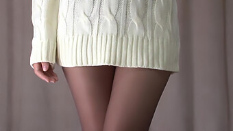 Upskirt View Of Legs In Miniskirt