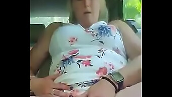 Wife Fingers Herself To Orgasm In Car