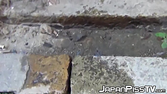 A Perverted Person Films Japanese Girls Peeing Outdoors