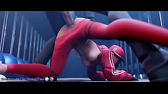 La Animación Caliente De Ruby En Cgi Antes De Una Intensa Acción Anal