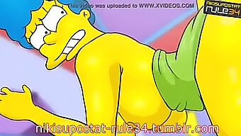 The Simpsons' Animated Porn Featuring Prominent Buttocks