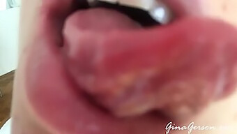 Young Blonde Teen Explores Tongue Play In Homemade Video