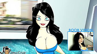 Animated Miss Hannah Minx Showcases Her Big Natural Tits