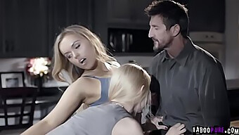 Steamy Threesome Involving A Father, Mother, And Daughter On Their Birthday