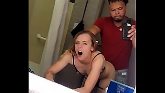 Young College Girl From Club Gets Intimate With Stranger In Hotel Bathroom