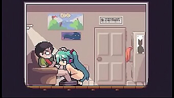 Hatsune Miku'S Captivating Vocal Performances In Pixel Art