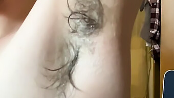 Close-Up Of A Hairy Pussy With A Big Clit