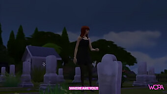 Animated Girl Visits Cemetery For Final Sexual Encounter With Boyfriend