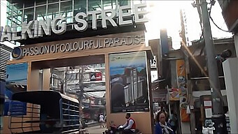 Strolling The Main Street Of Pattaya, Thailand During The Day